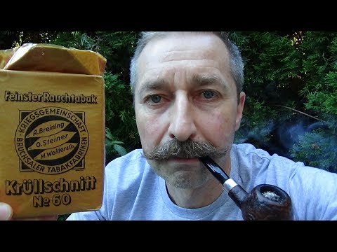 Alten Pfeifentabak aus der Kriegszeit rauchen