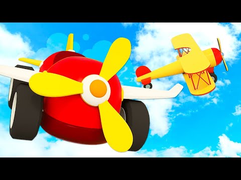 Die Helfer Autos auf Deutsch. Der Rennwagen möchte fliegen. Lehrreiche Zeichentrickfilme für Kinder
