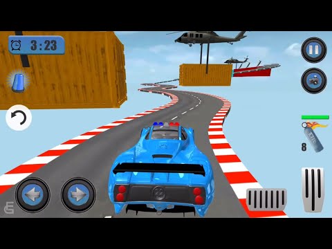 Police Car Driving Impossible Track Stunts #4 | Android Gameplay | Friction Games