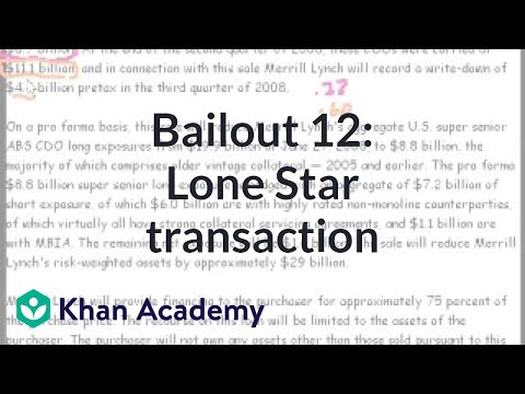 Bailout 12: Lone Star Transaction