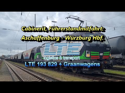 [4K] Cabinerit | Führerstandsmitfahrt | Aschaffenburg ➡️ Würzburg | BR 193 | Deel 1.