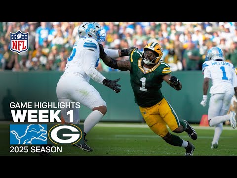 Detroit Lions vs. Green Bay Packers Game Highlights | NFL 2025 Season Week 1