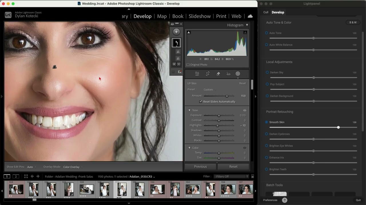 Portrait Retouching Made Easy with Lightpanel in Lightroom