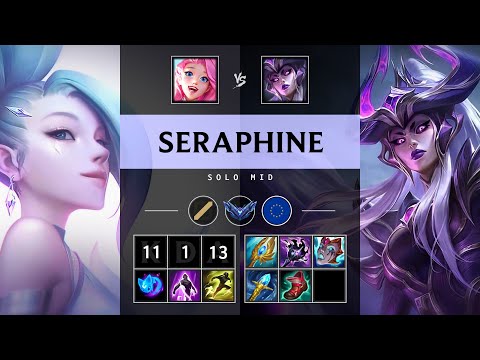 Seraphine Mid vs Syndra: Legendary - EUW Diamond Patch 25.S1.2