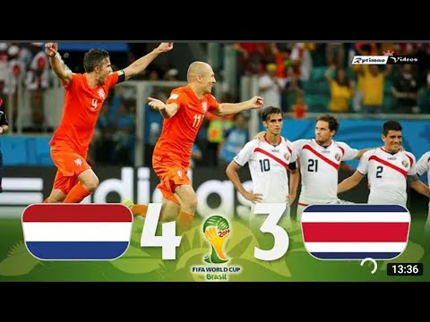 Netherlands 0 (4) x (3) 0 Costa Rica ● 2014 World Cup Goals #Highlight