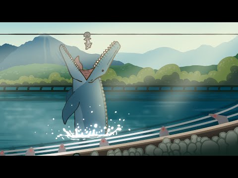 Mosasaurus feeding show scene #shorts