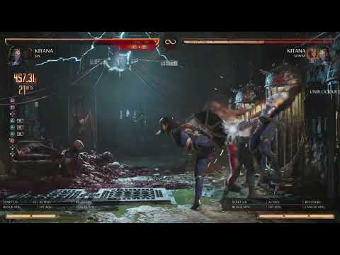 Mk1 Kitana bnb combos (Jax & Sonya)