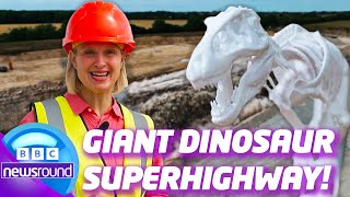 Giant Dinosaur Footprints Found in UK! | Newsround | News For Kids