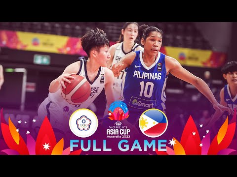 Chinese Taipei v Philippines | Full Basketball Game | FIBA Women's Asia Cup 2023 - Division A