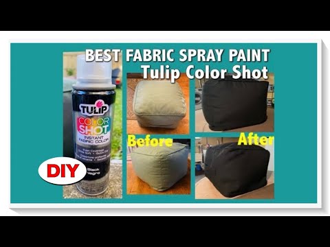 How to Use Tulip Instant Fabric Spray Paint - Product Review