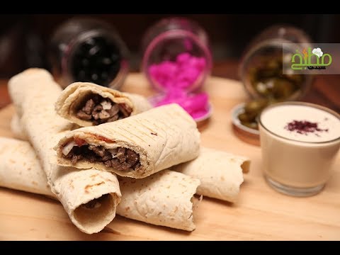 شاورما اللحم بالفيديو