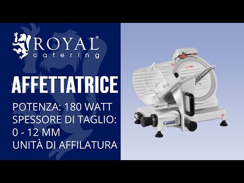 Video - Affettatrice - 250 mm - Fino a 12 mm
