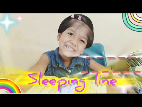 Sleeping Line Worksheet Practice | Pre-Writing Skills for Preschool | Ayushi Kids