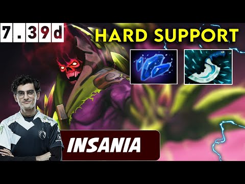 iNSaNiA Shadow Demon Hard Support - Dota 2 Patch 7.39d Pro Player Gameplay
