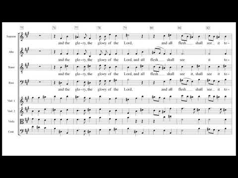 Messiah English 04 And the glory of the Lord Rehearsal Alto