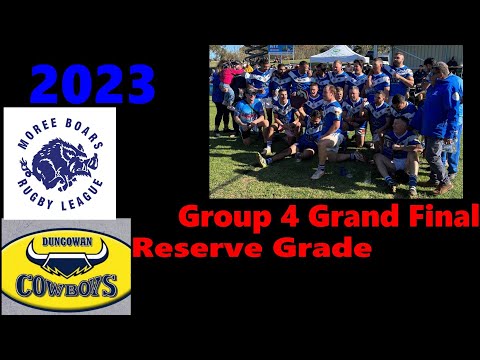 2023. Group 4 grand final. Reserve grade. Moree beat Dungowan, 19/8/2023