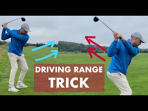 Stelle dich auf die richtige Seite der Driving Range, um deinen Driver-Golfschwung zu verbessern