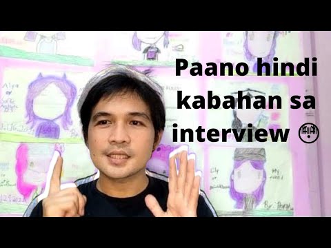 Paano hindi kabahan sa interview 😳