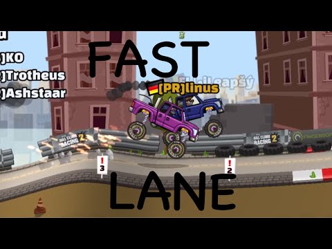 the POWER of LANDING BOOST #2 daily challenge fast lane - hill climb racing 2