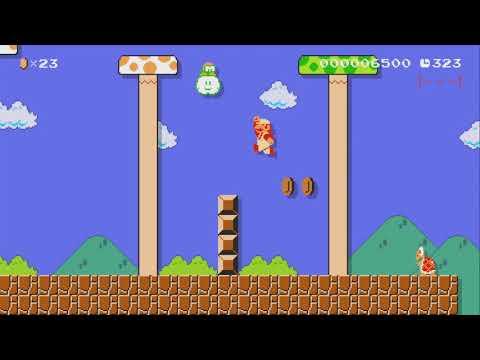 1-5:Shores of Shroom Lake by Myuu - Super Mario Maker - No Commentary 1bk