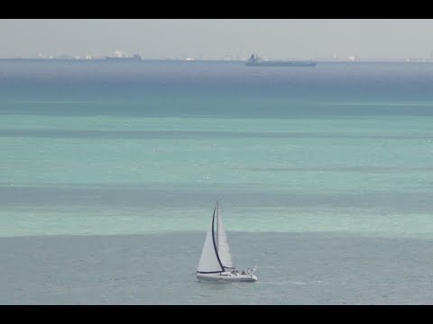 View to France from St Margaret's Bay, England