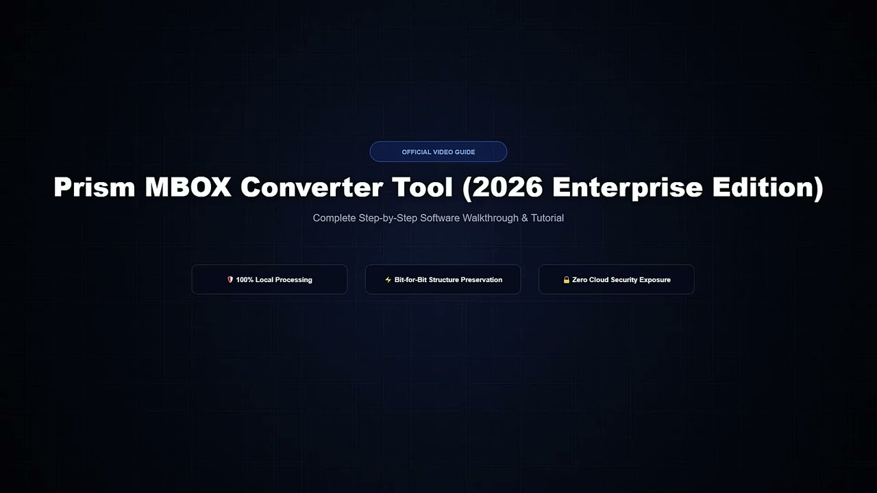 MBOX Converter Tool (2026 Enterprise Edition) video guide preview