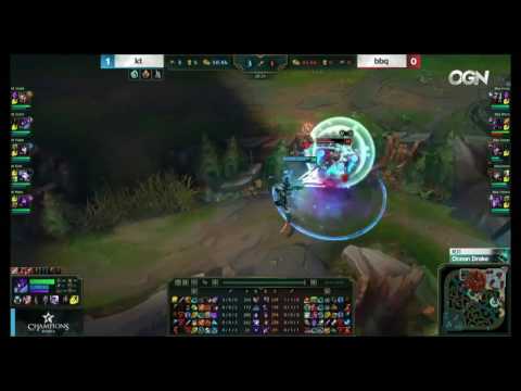 BBQ vs KT Rolster Highlights Game 2 LCK Spring 2017 W1D4 BBQ Olivers vs KT Rolster
