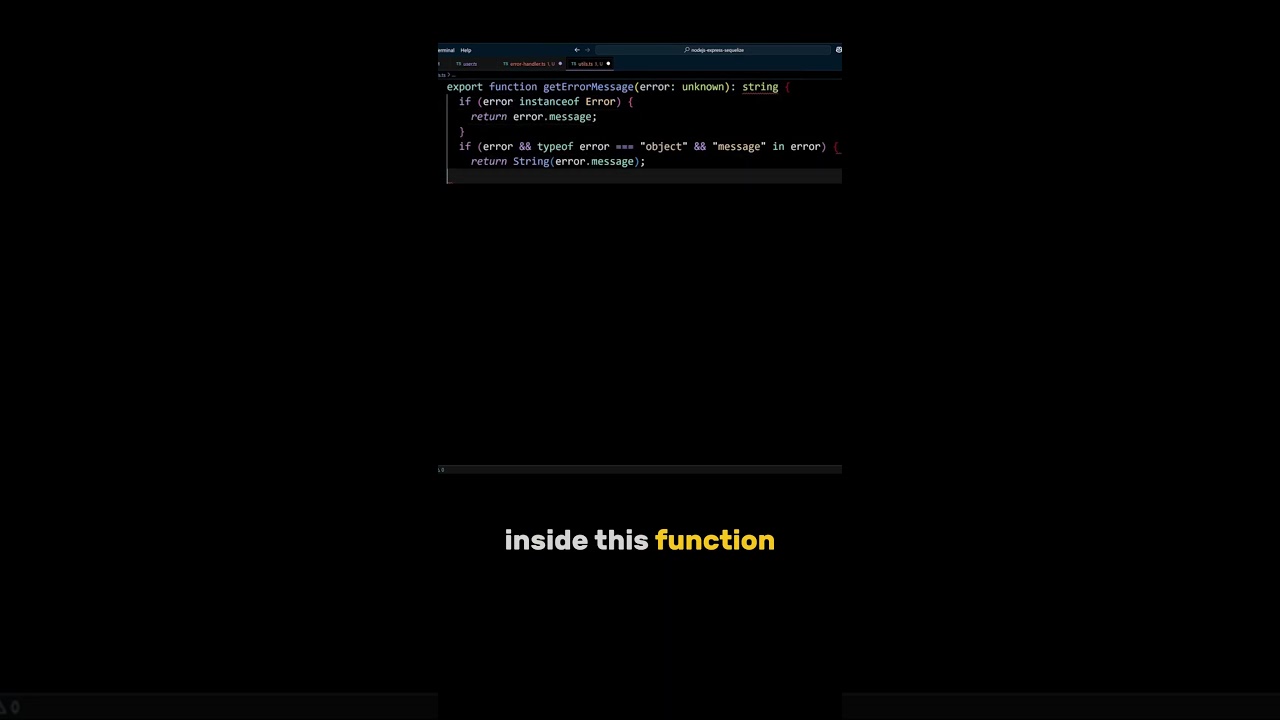 Safely Getting Error Message from an Error in JavaScript #errorhandling