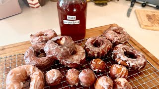 Fresh Doughnuts With Maple Simple Syrup Glaze In 15 Minutes ~ Edina Minnesota !