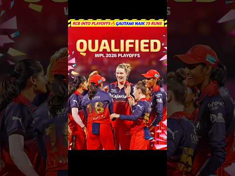 Rcb into Playoffs 🔥 Gautami Naik 73 Runs 🤯