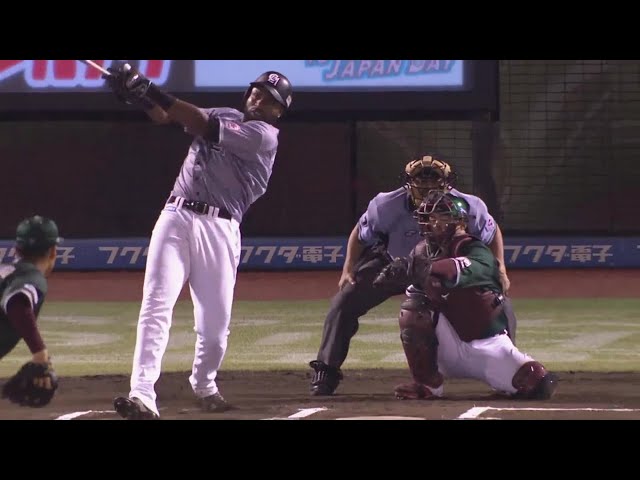 【6回表】2試合連続弾!! マリーンズ・ポランコ 貴重な同点ソロホームランを放つ!! 2023年8月5日 東北楽天ゴールデンイーグルス 対 千葉ロッテマリーンズ