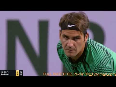 Stephane Robert vs Roger Federer Highlights ᴴᴰ INDIAN WELLS 2017