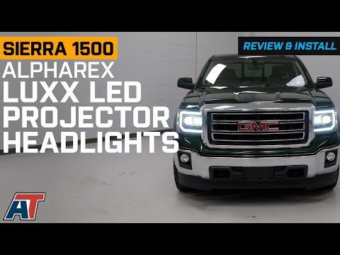 2014-2018 Sierra 1500 AlphaRex LUXX-Series LED Projector Headlights Review & Install