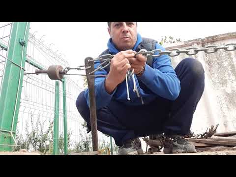 Întinzator pentru sarma GROASA.Tensionare (demonstratie)