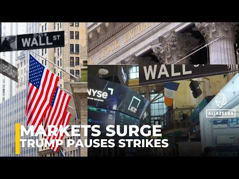 Markets surge as Trump pauses Iran strikes | Oil prices & global reaction