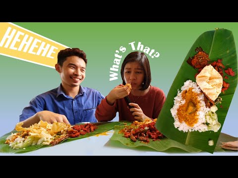 ARROZ DE FOLHA DE BANANA em Bangsar, KL. Restaurante Nirwana Maju | #FoodingEat Ep24