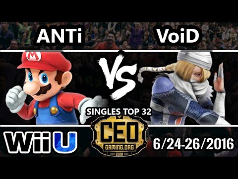 CEO 2016 - VoiD (Sheik) Vs. ANTi (Mario) - Winners Round 2 - Smash Wii U