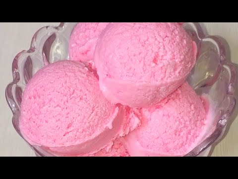 Rose Ice Cream, Only 4 Ingredient, Super Soft, Smooth And Rich Ice Cream