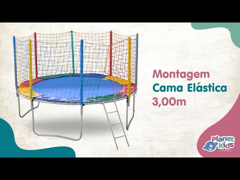 Montagem da Cama Elástica 3,00m - Planet Kids Brinquedos
