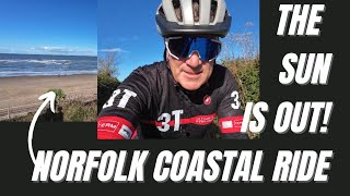 Norfolk Cycling in The Sun to Walcott!  Biscoff Ice Cream treat!