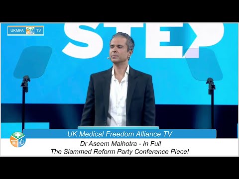 Dr Aseem Malhotra - Speaking At The Reform Party Conference - Full Video