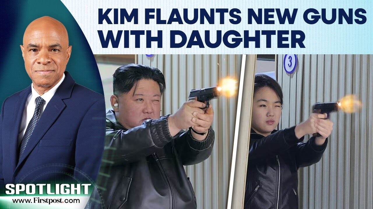 North Korea’s Kim Jong Un Tests New Handguns With Daughter Kim Ju Ae | Spotlight | N18G