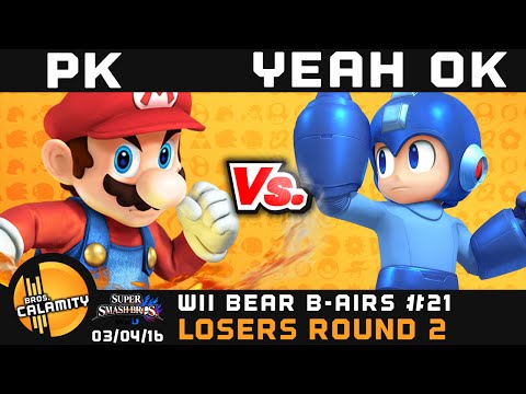 WBB #21 | BC PKSparkxx (Mario, DHD) vs BC Yeah OK (Mega Man) - Losers Round 2 - Smash 4 Wii U