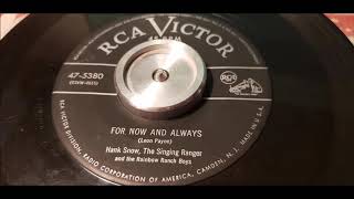 Hank Snow ‎- For Now And Always - 1953 Country - RCA 47-5380