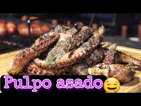 COMO HACER PULPO ASADO 🐙 - pulpo a la parrilla 😋