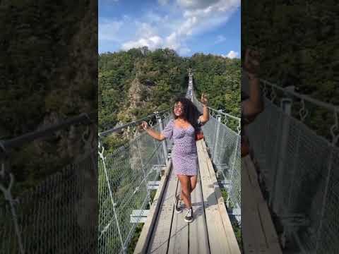 📍Hängeseilbrücke Geierlay  #German #geierlay  #europe #papuan #melanesian #youtubeshorts