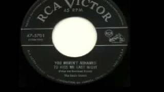 The Davis Sisters - "You Weren't Ashamed To Kiss Me Last Night"