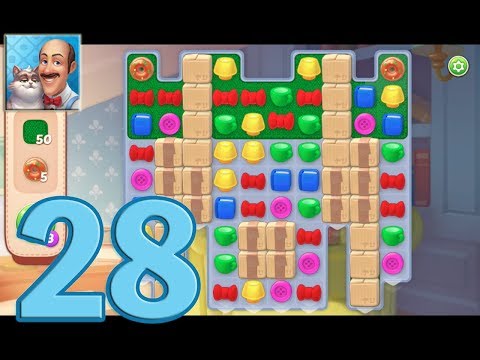 [Gameplay] Homescapes - Level 28 (No Boosters)