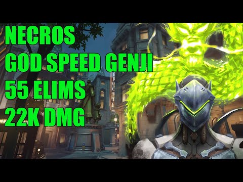 NECROS INSANE GENJI GAMEPLAY - PRO OVERWATCH SEASON 27