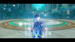 【原神】幽境の激戦　C6R1 スカーク　VS 3BOSS(ハード)　#原神 #無課金攻略#lunavii 
